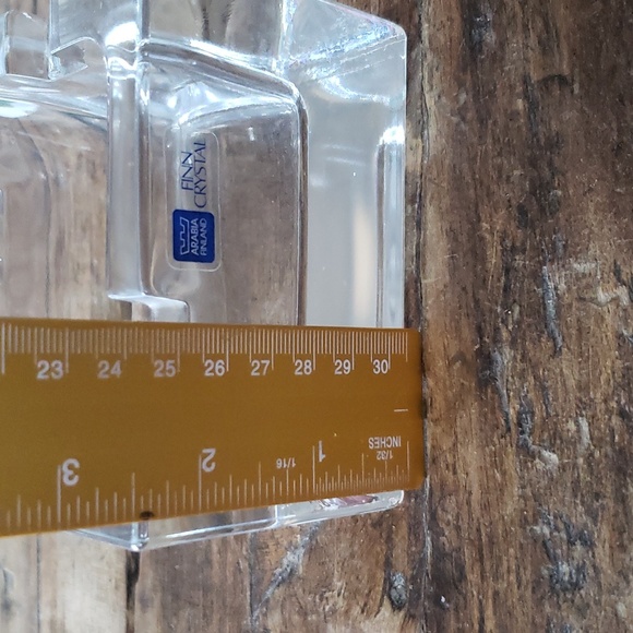 Vintage 1960's Arabia Finland Fine Crystal Ashtray by Kaj Franck Nuutajarvi - Picture 5 of 7